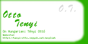 otto tenyi business card